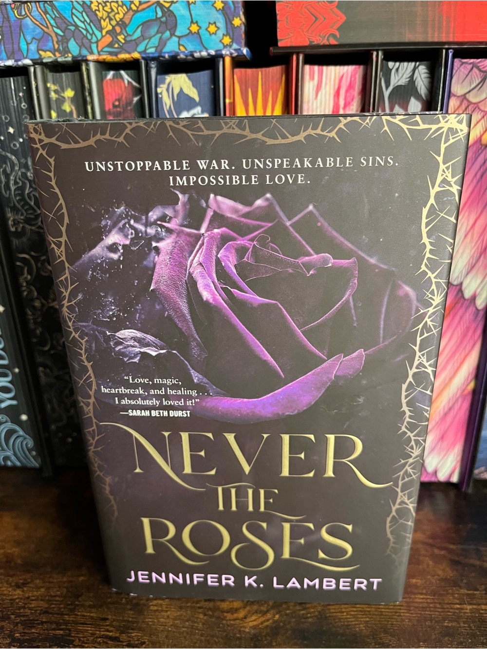 Never the Roses by Jennifer K. Lambert Deluxe Hardcover